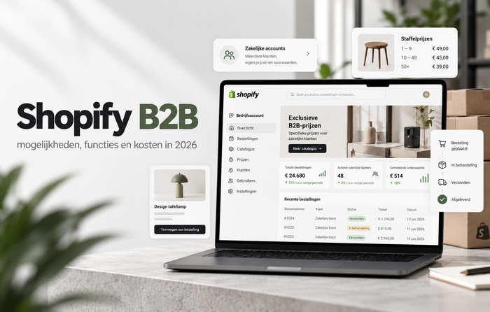 Shopify B2B: mogelijkheden, functies en kosten in 2026