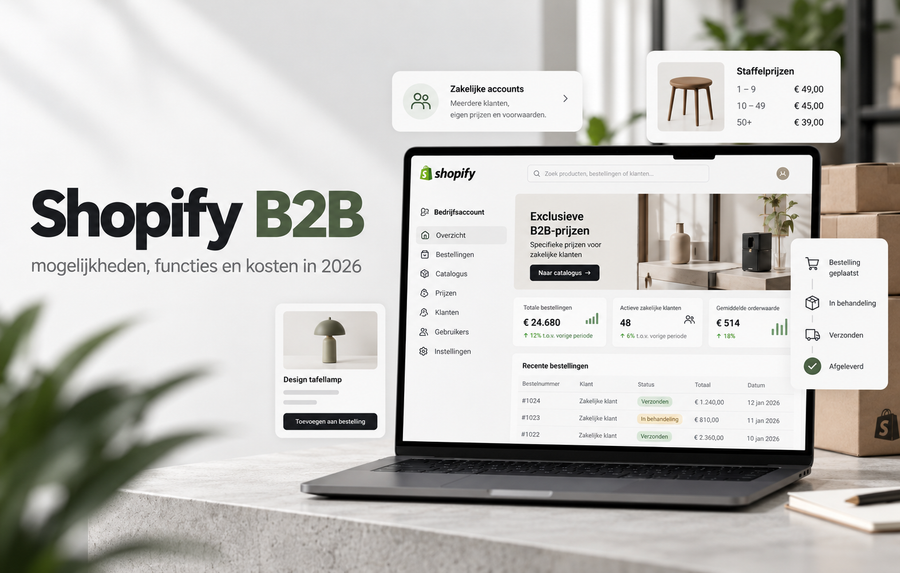 Shopify B2B: mogelijkheden, functies en kosten in 2026