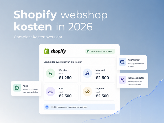 Wat kost een Shopify webshop laten maken in 2026?